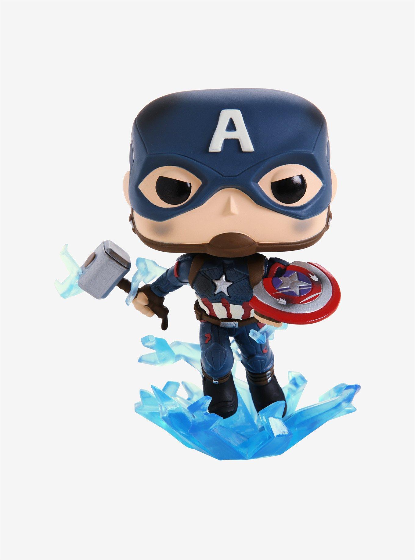 Captain america holding 2024 mjolnir funko pop