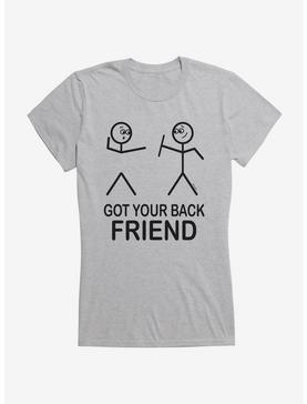 iCreate Got Your Back Friend Stick Figures Girls T-Shirt, , hi-res