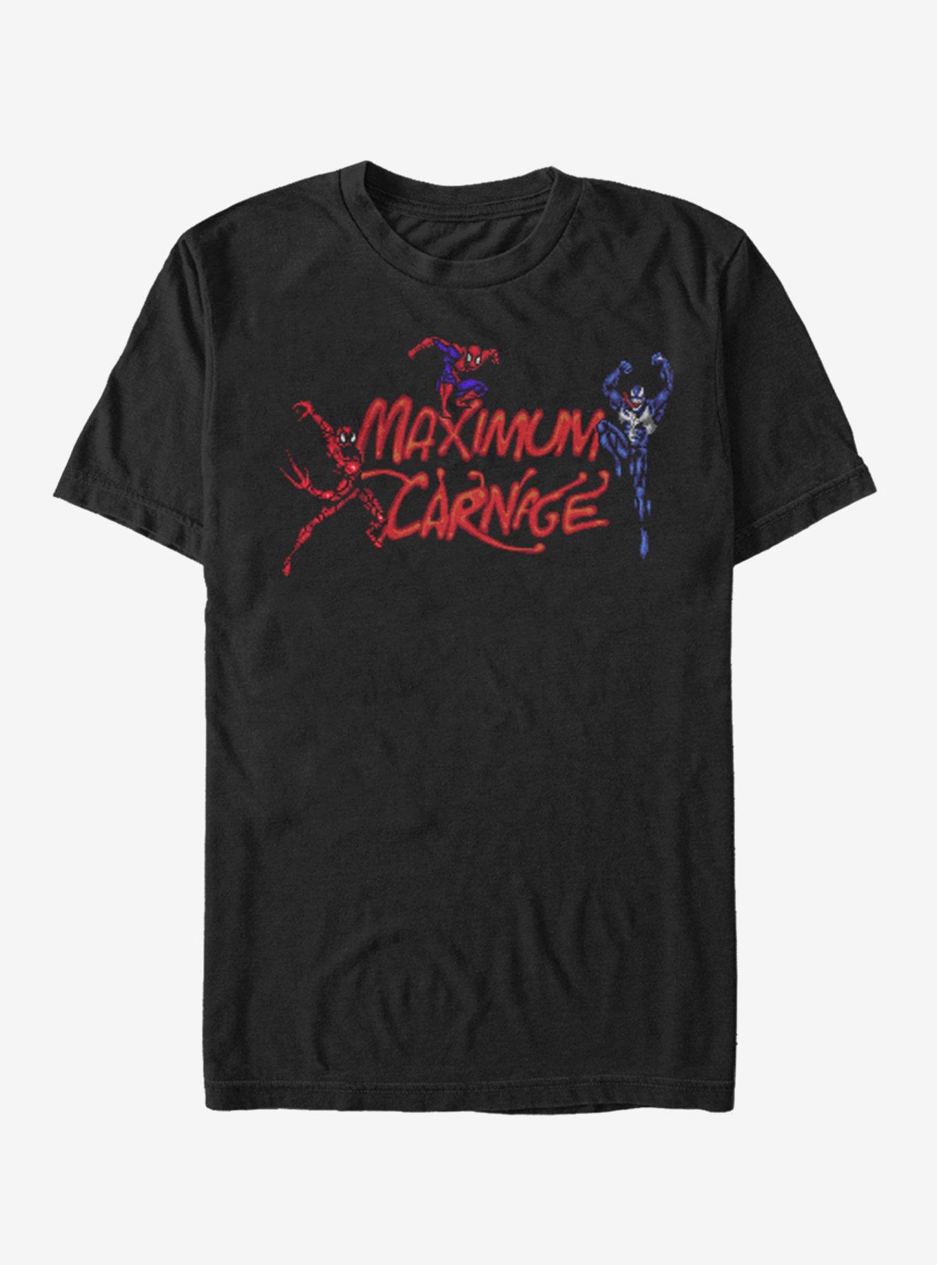 Marvel Spider-Man Maximum Carnage Title Screen T-Shirt, BLACK, hi-res