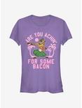 Disney The Lion King Bacon Achin Girls T-Shirt, PURPLE, hi-res