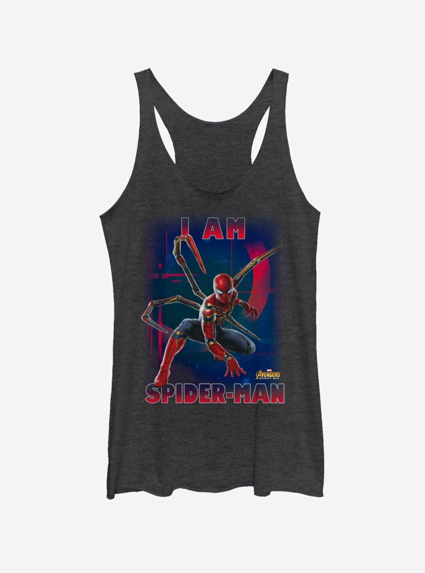 Marvel Spider-Man Spider-Man Girls Tank, BLK HTR, hi-res