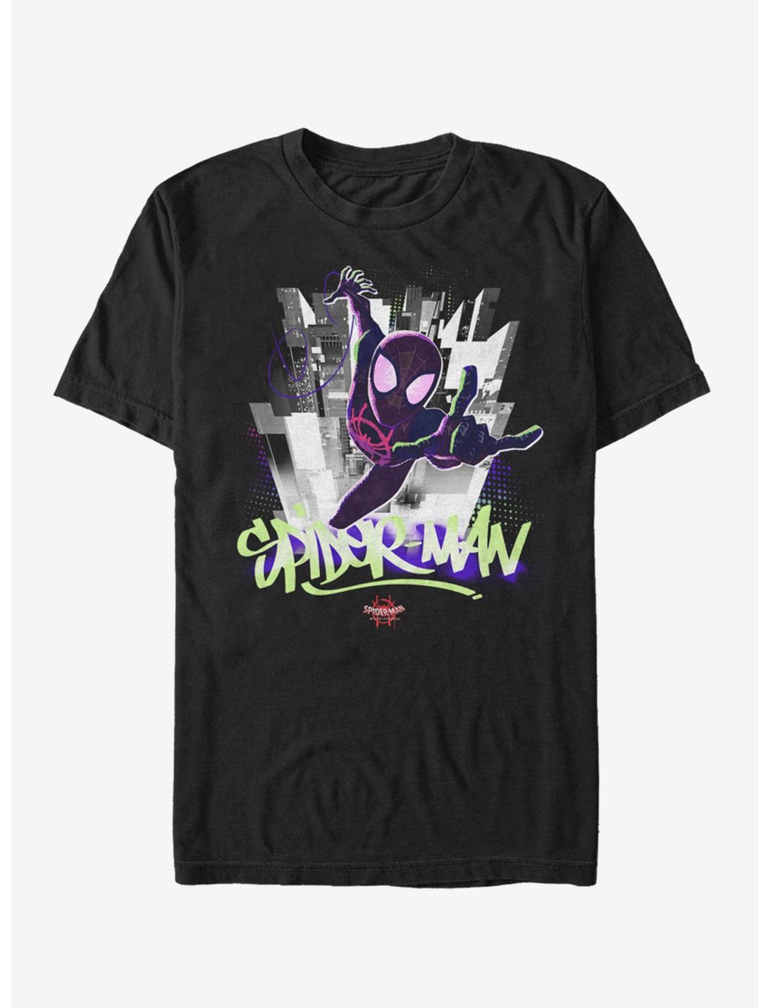 Marvel Spider-Man Brooklyn Graffiti T-Shirt, BLACK, hi-res