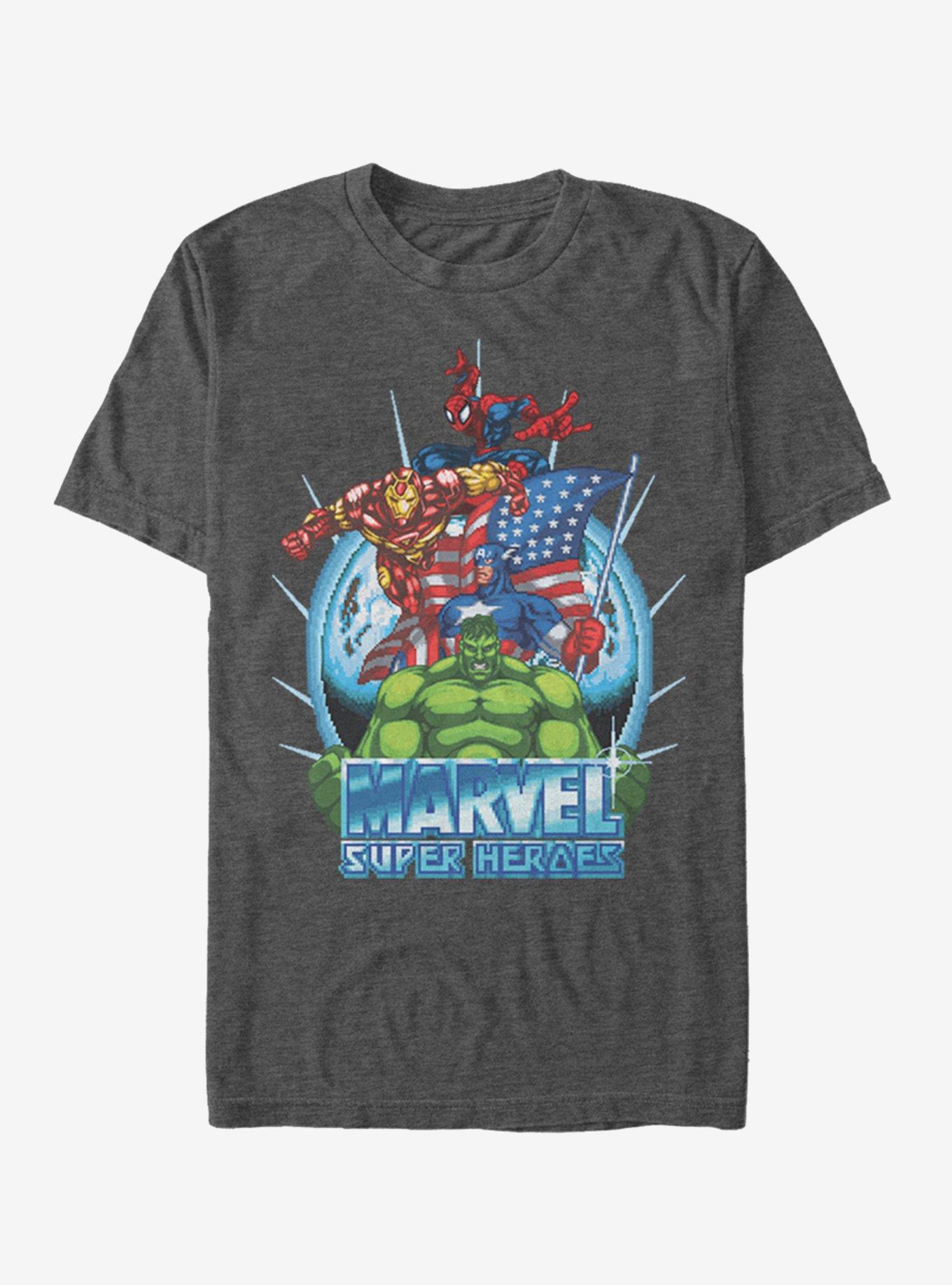Marvel Marvel Super Heroes Game T-Shirt - BLACK | Hot Topic
