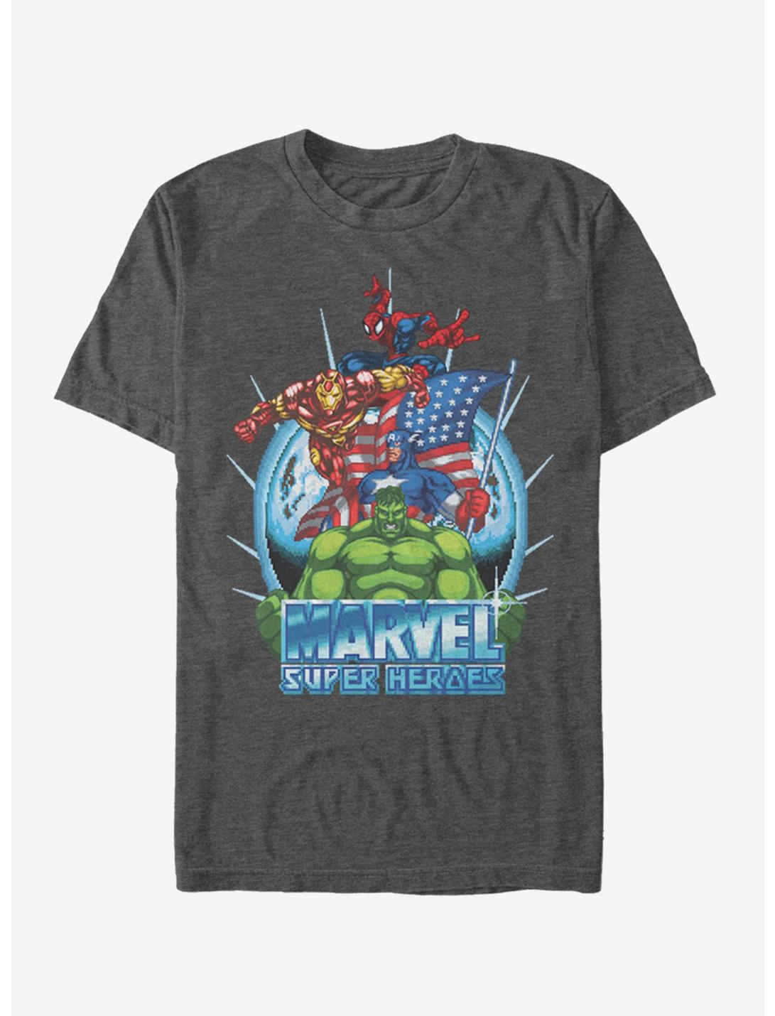 Marvel Marvel Super Heroes Game T-Shirt, CHAR HTR, hi-res
