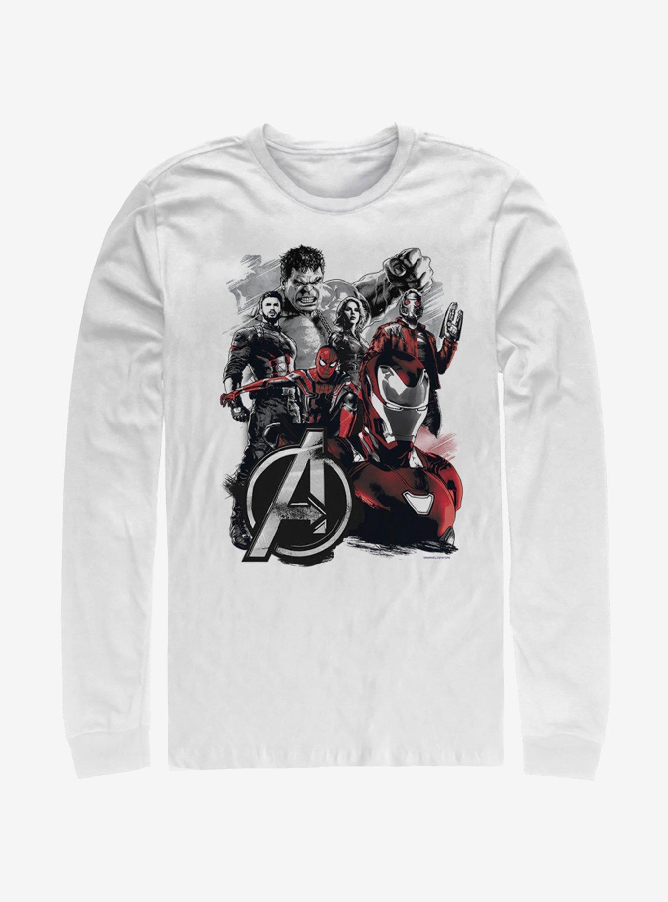 Marvel Avengers Classic Heroes Long-Sleeve T-Shirt, WHITE, hi-res