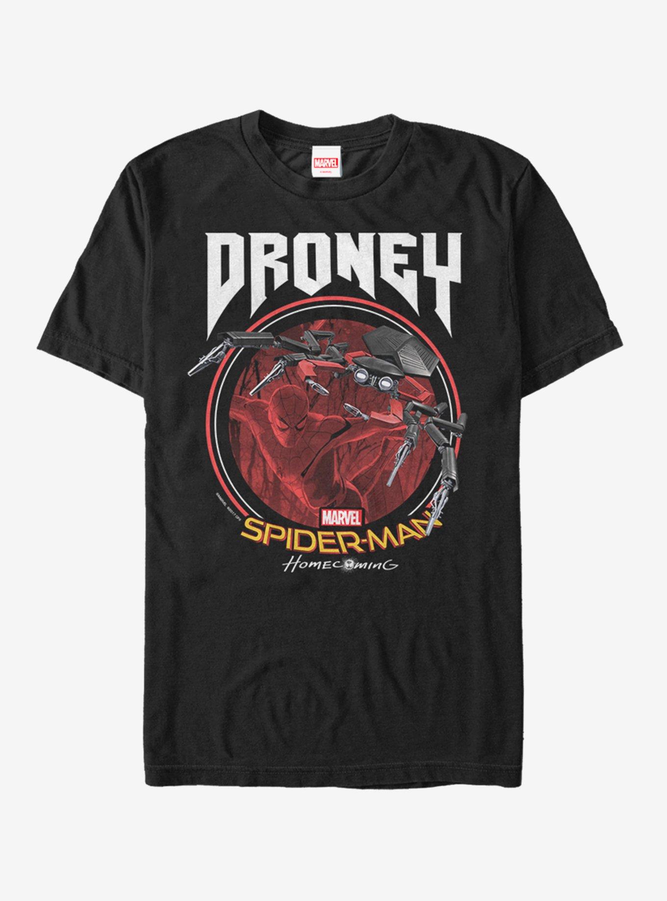 Marvel Spider-Man: Far From Home Droney Pal T-Shirt, BLACK, hi-res