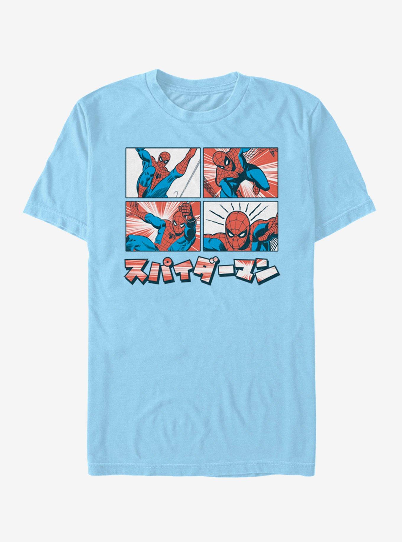 Marvel Spider-Man Comic Spidey T-Shirt, LT BLUE, hi-res