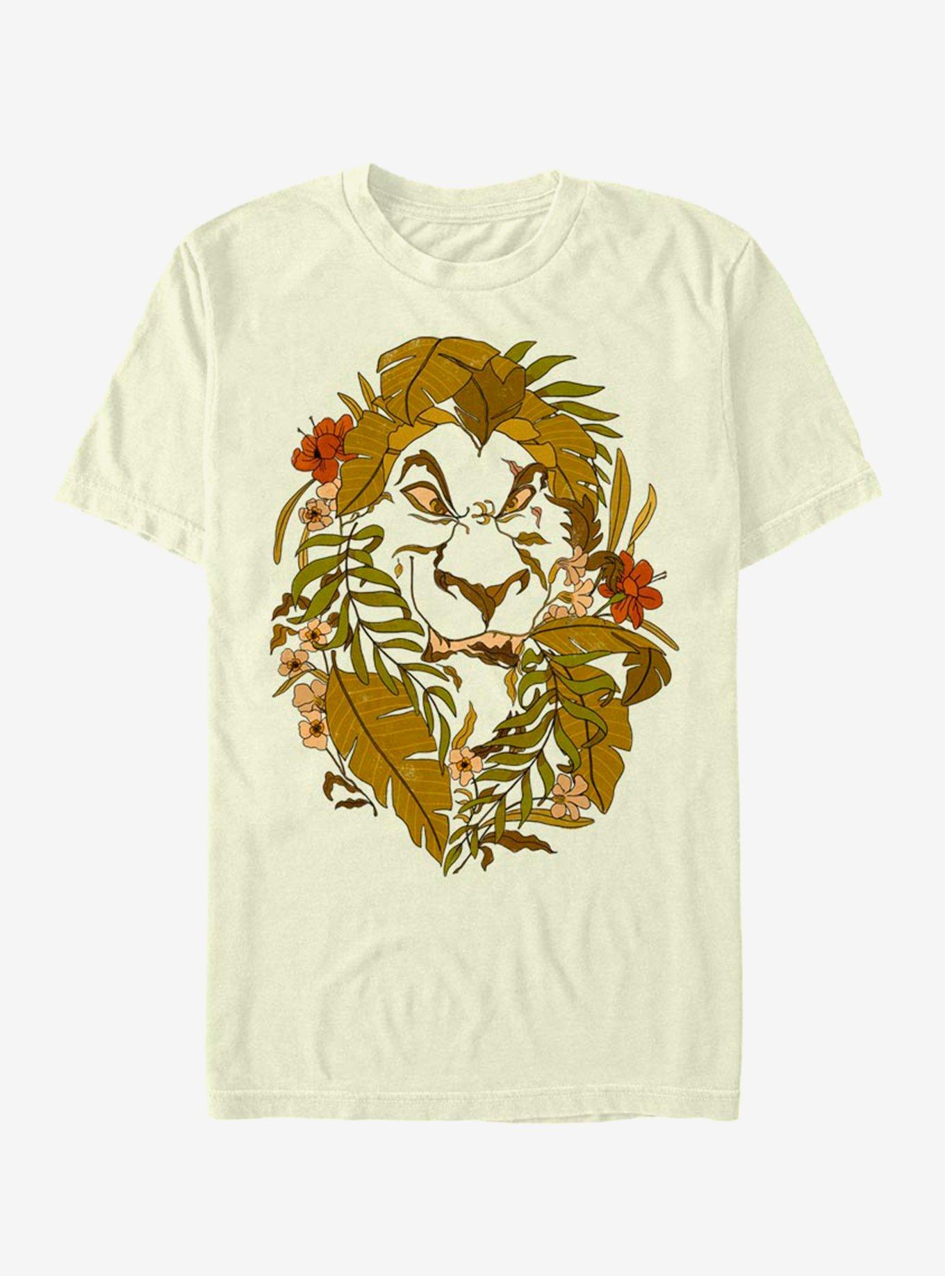 Disney The Lion King Scar Leaf T-Shirt, NATURAL, hi-res