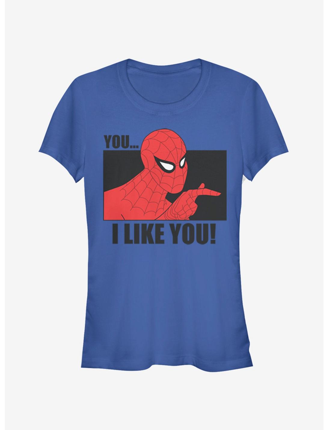 Marvel Spider-Man I Like You Girls T-Shirt, ROYAL, hi-res