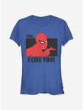 Marvel Spider-Man I Like You Girls T-Shirt, ROYAL, hi-res
