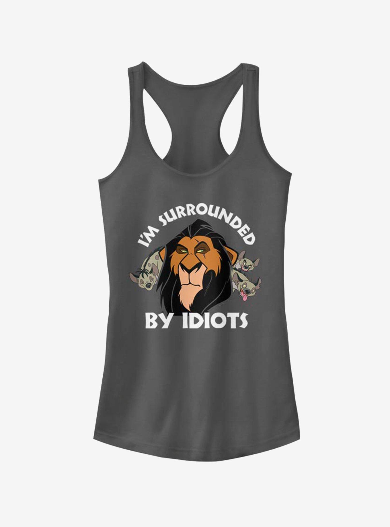 Disney The Lion King Surly Scar Girls Tank, CHARCOAL, hi-res