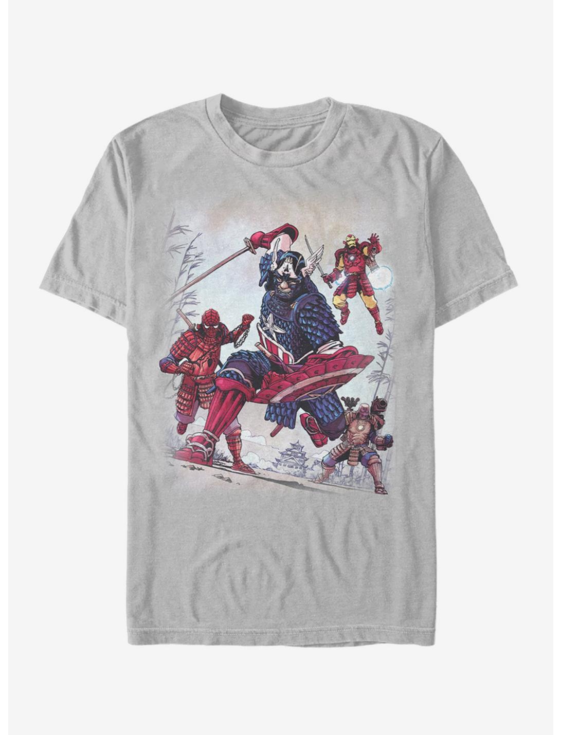 Marvel Samurai Warriors T-Shirt, SILVER, hi-res