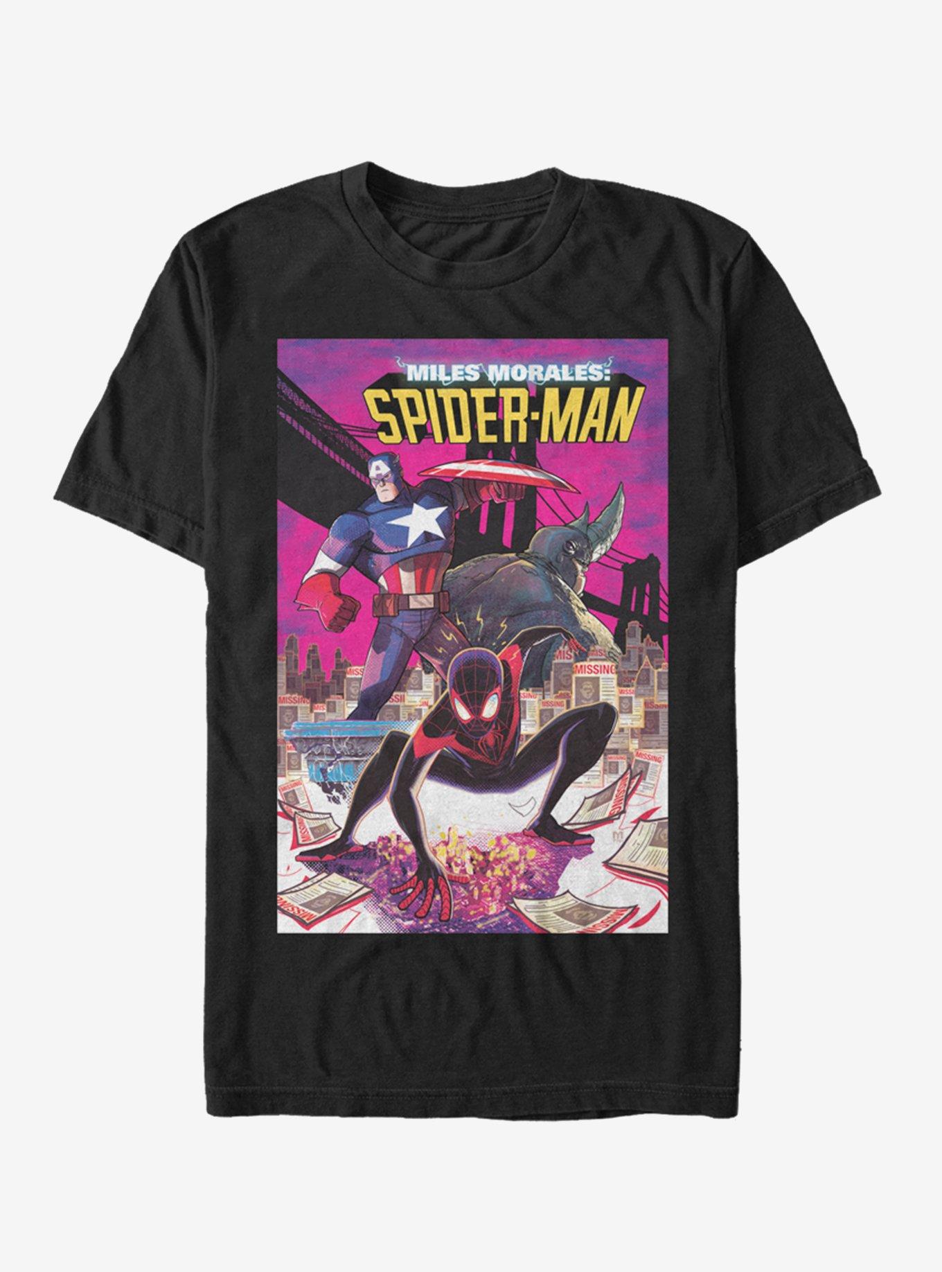 Marvel Spider-Man Miles Morales T-Shirt, BLACK, hi-res