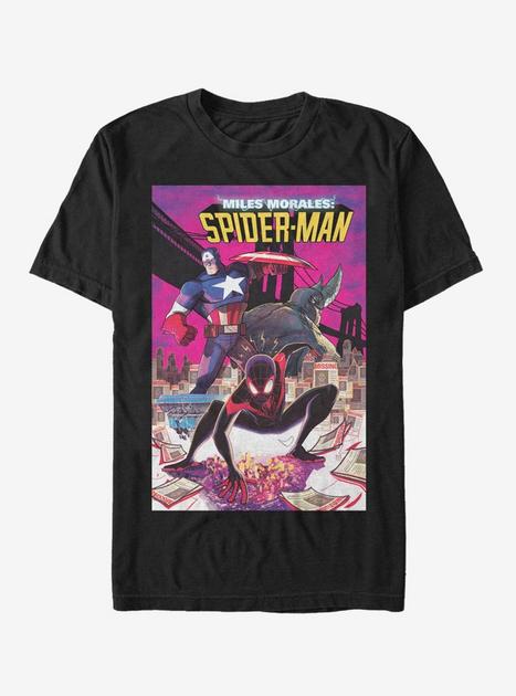 Marvel Spider-Man Miles Morales T-Shirt - BLACK | Hot Topic