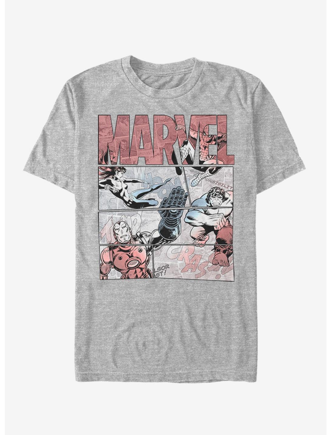 Marvel Hero Panels T-Shirt, ATH HTR, hi-res
