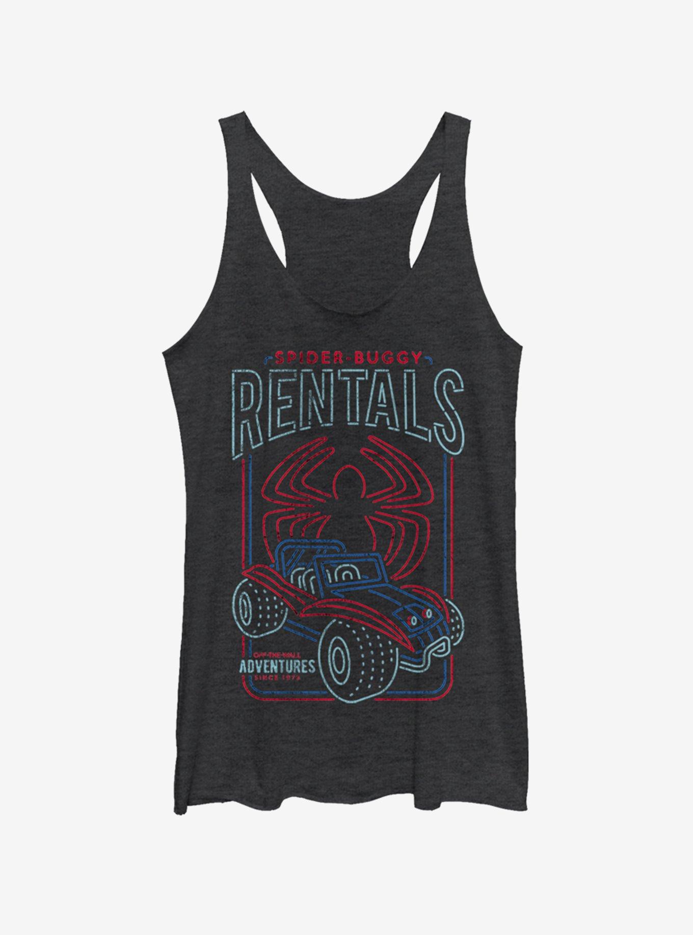 Marvel Spider-Man Spidey-Buggy Rentals Girls Tank, BLK HTR, hi-res