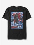 Marvel Spider-Man Spider Japanese Text T-Shirt, BLACK, hi-res