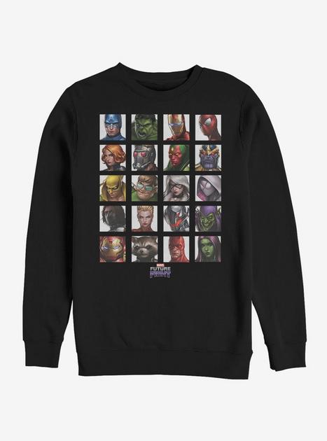 Marvel All Characters Sweatshirt - BLACK | Hot Topic