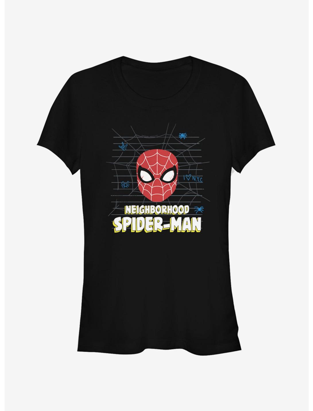 Marvel Spider-Man Friendly Neighborhood Girls T-Shirt, BLACK, hi-res