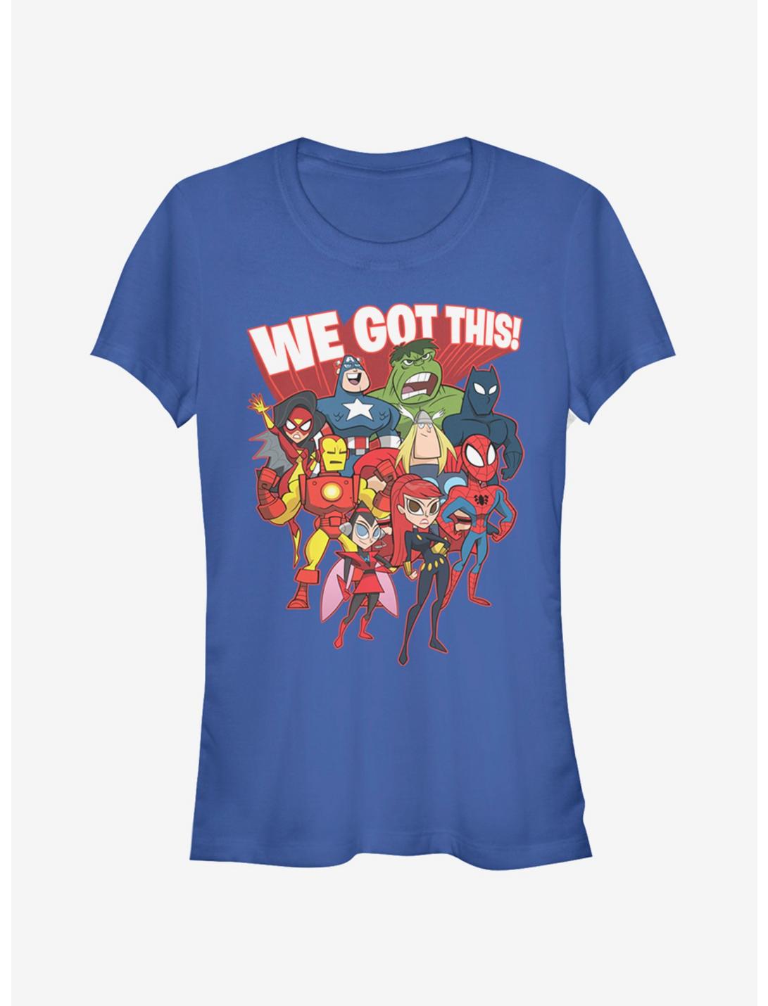 Marvel Spider-Man We Got This Girls T-Shirt, ROYAL, hi-res