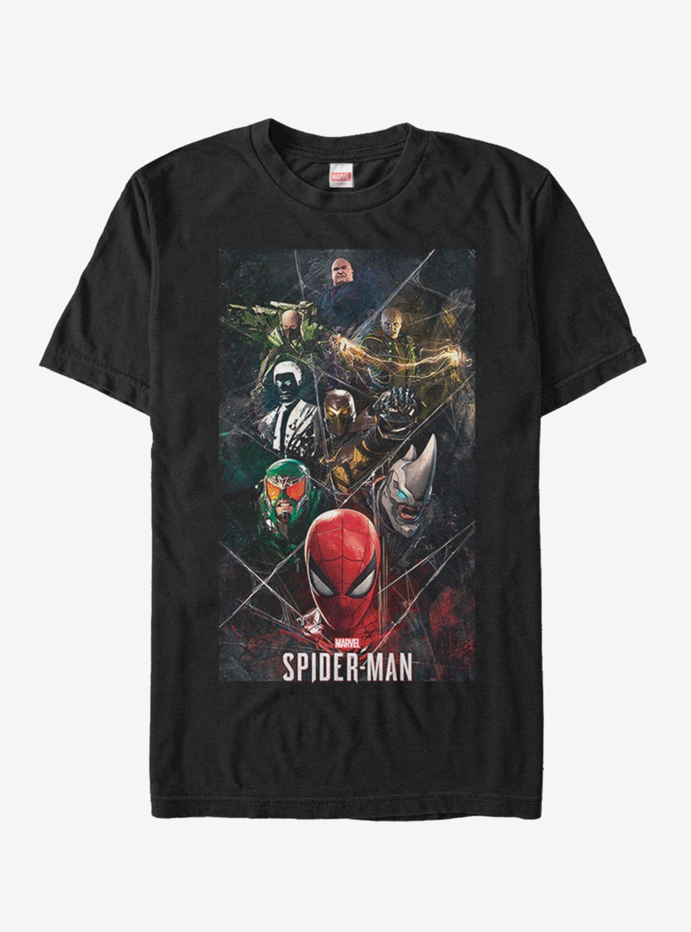 Marvel Spider-Man Villain Webbs T-Shirt, BLACK, hi-res