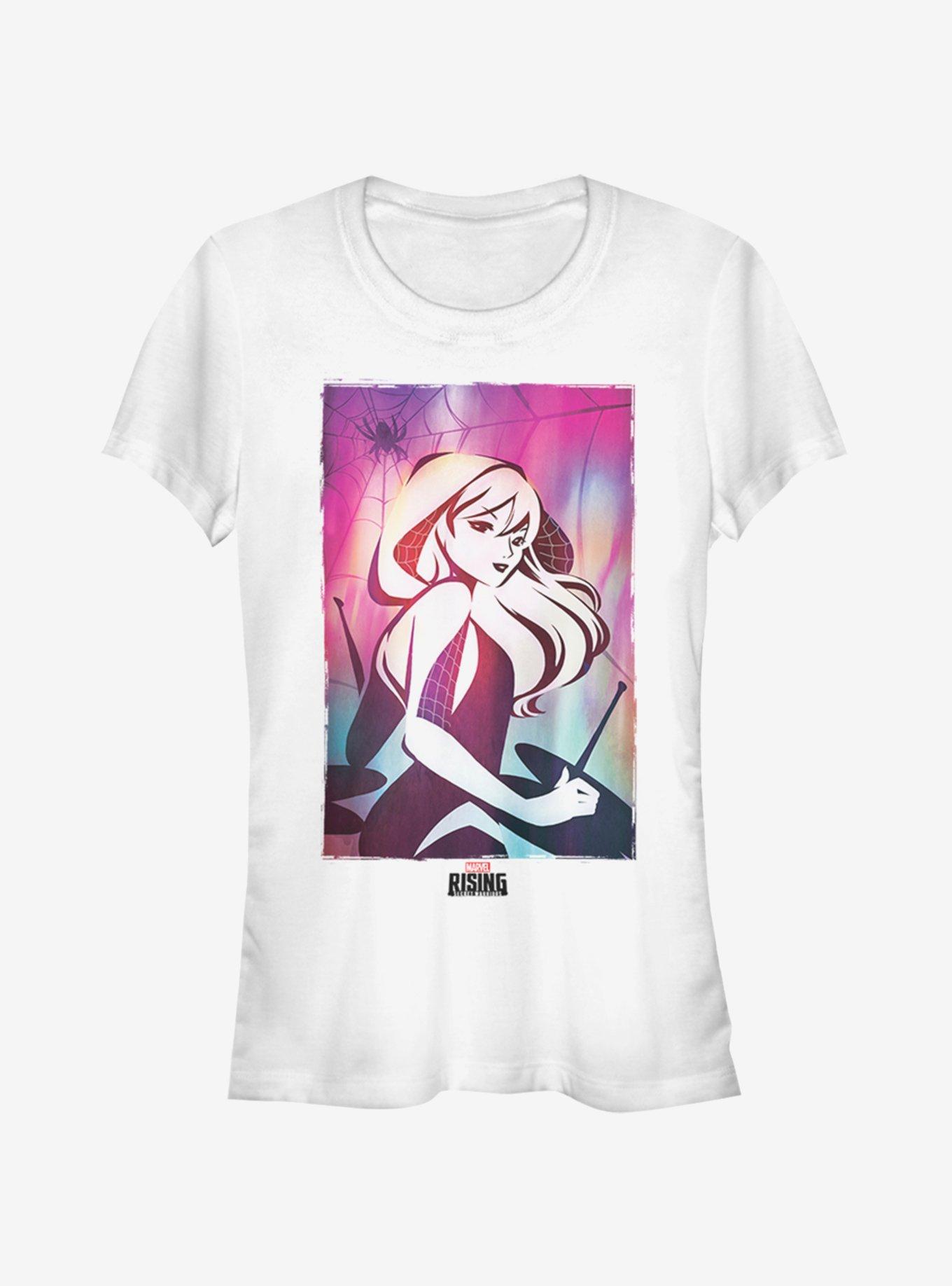 Marvel Spider-Man Water Gwen Girls T-Shirt, WHITE, hi-res