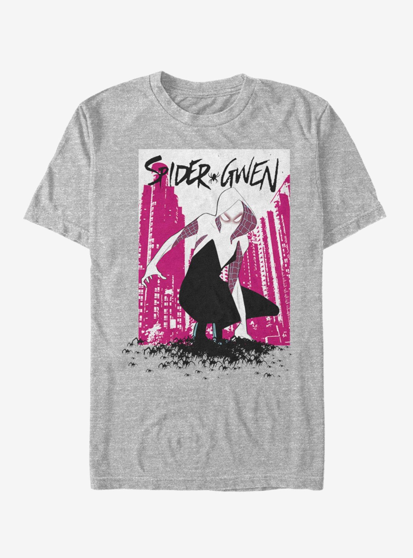 Marvel Spider-Man: Into The Spider-Verse Spider-Gwen Seperated T-Shirt, ATH HTR, hi-res