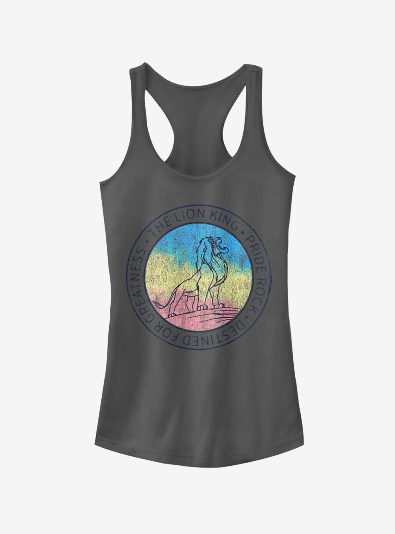 Disney The Lion King Simba Gradient Girls Tank, CHARCOAL, hi-res