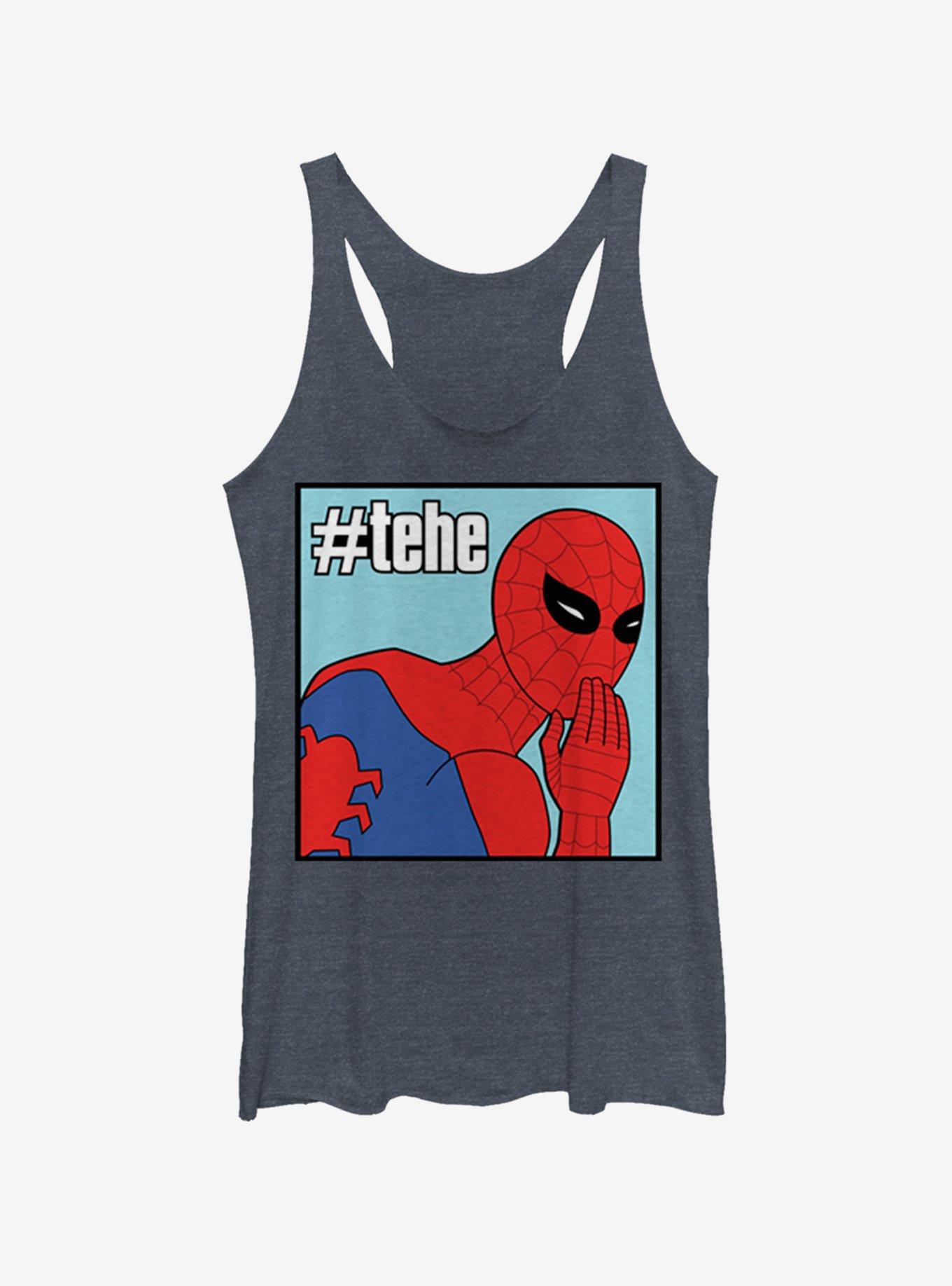 Marvel Spider-Man TeeHee Girls Tank, NAVY HTR, hi-res