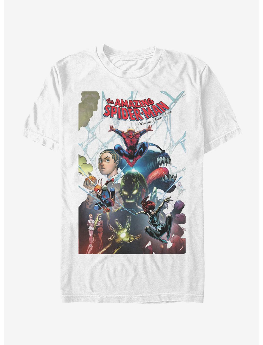 Marvel Spider-Man Spider-Man Enemies T-Shirt, WHITE, hi-res
