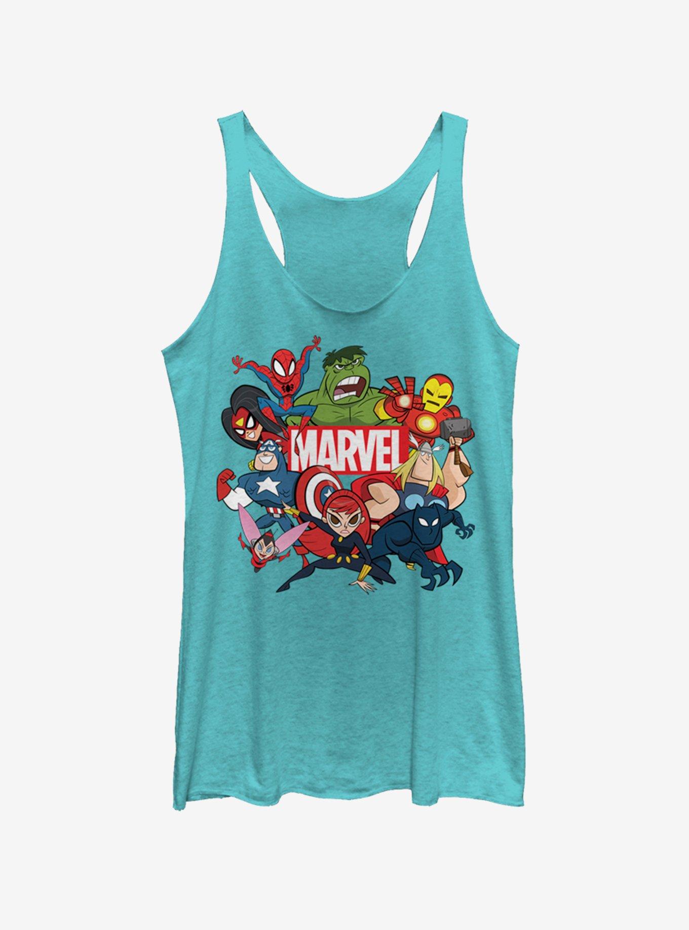 Marvel Group Marvel Retro Girls Tank, TAHI BLUE, hi-res