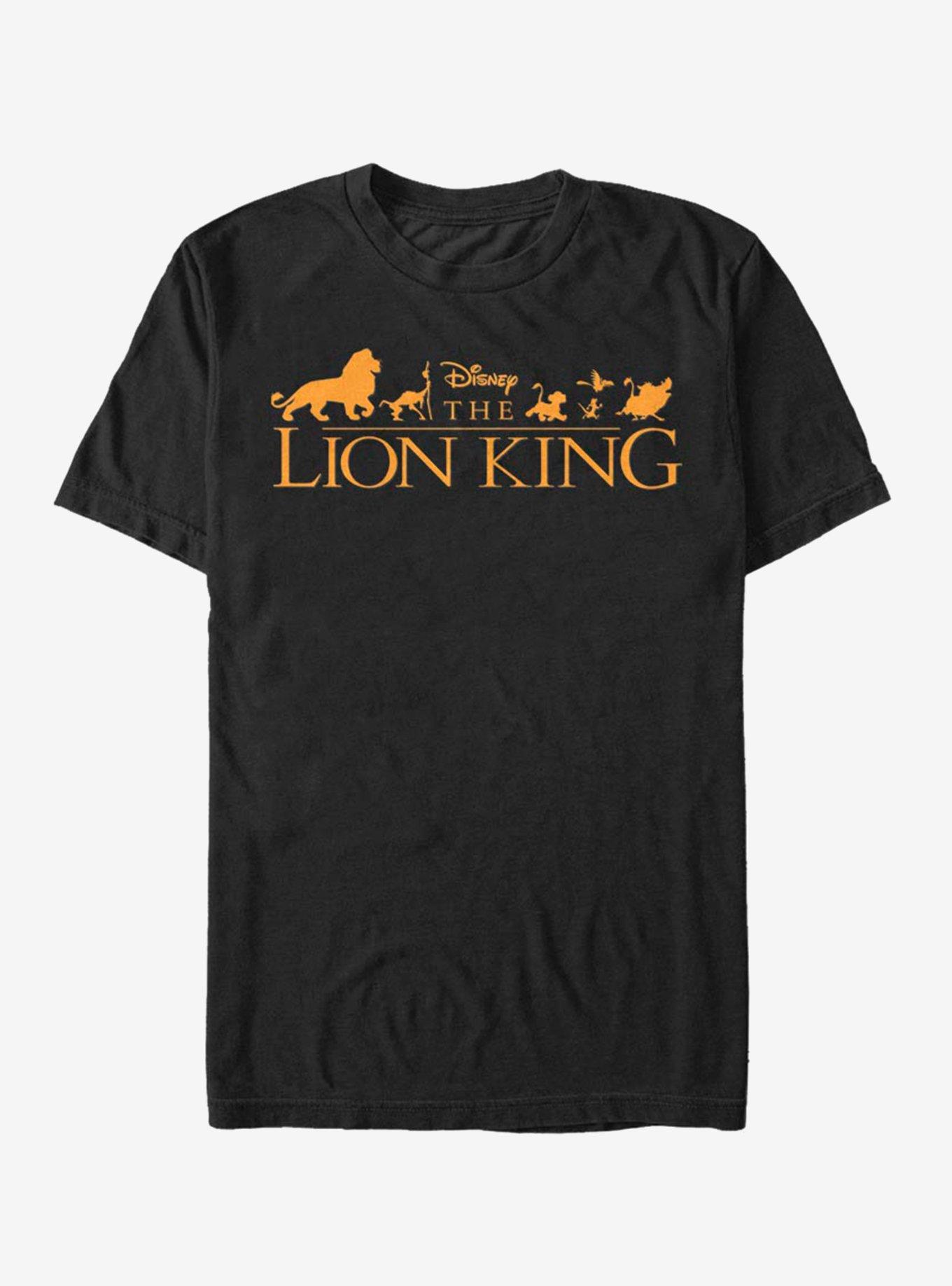 Disney The Lion King Film Logo T-Shirt, BLACK, hi-res