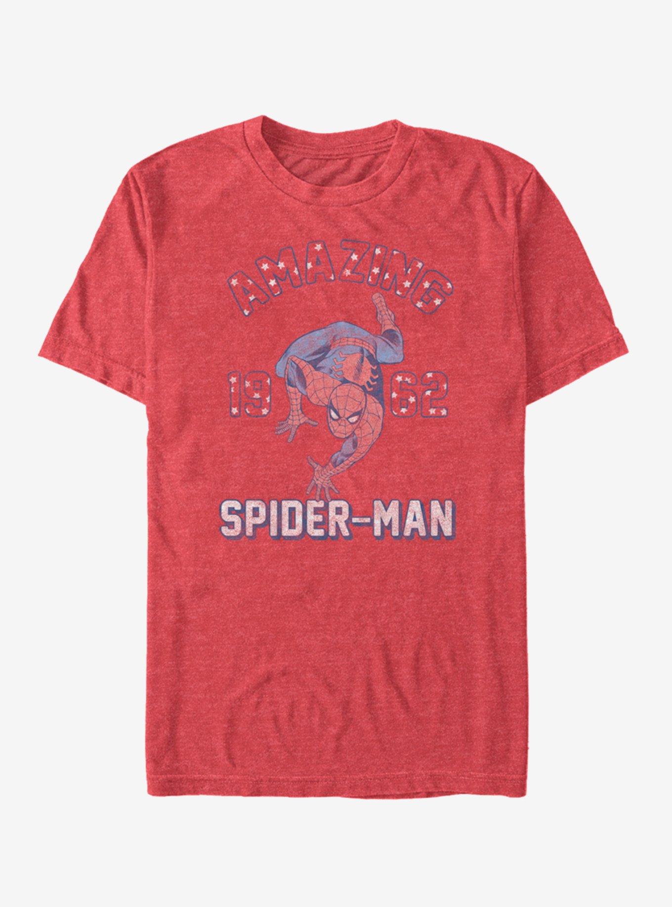 Marvel Spider-Man Amazing T-Shirt, RED HTR, hi-res