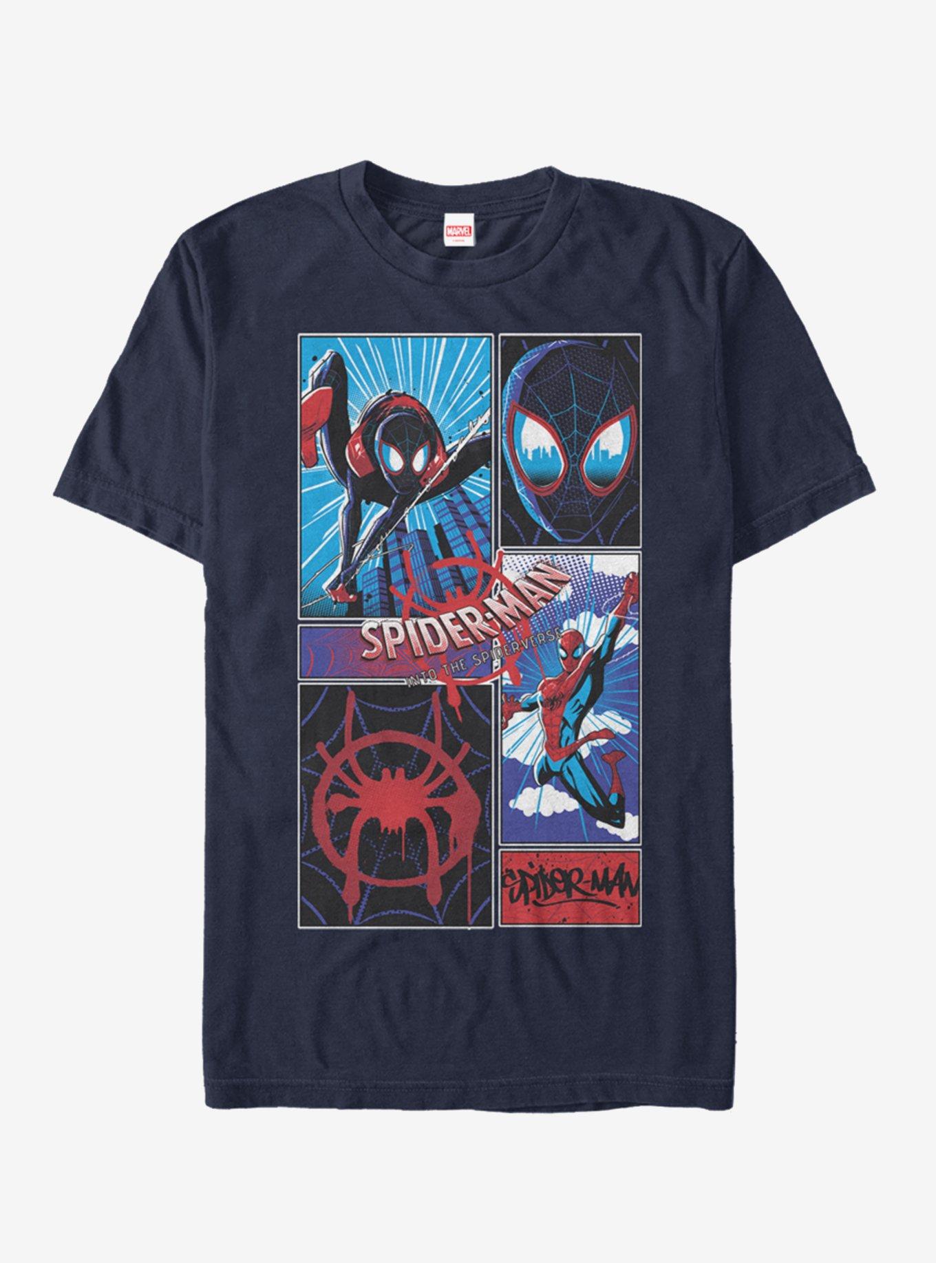 Marvel Spider-Man Comic Spiders T-Shirt, NAVY, hi-res