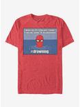 Marvel Spider-Man #drowning T-Shirt, RED HTR, hi-res