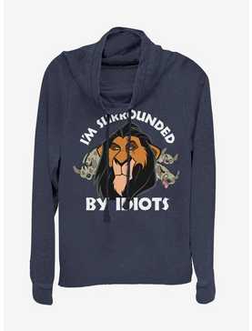 Disney The Lion King Surly Scar Cowl Neck Long-Sleeve Girls Top, , hi-res