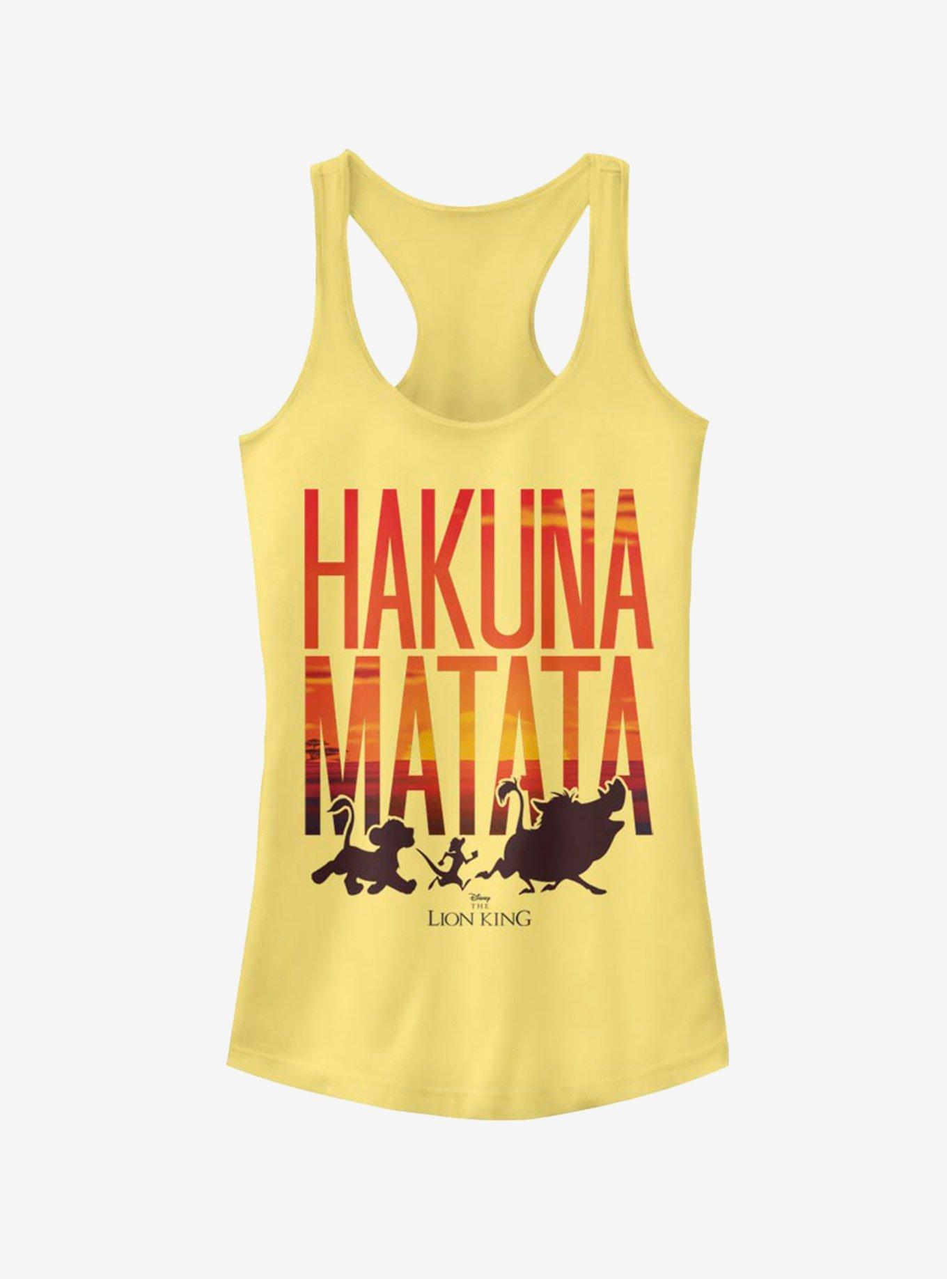 Disney The Lion King Sunset Matata Girls Tank, BANANA, hi-res