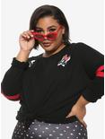 Her Universe Disney Mickey Mouse & Minnie Mouse Girls Athletic Jersey Plus Size, RED, hi-res