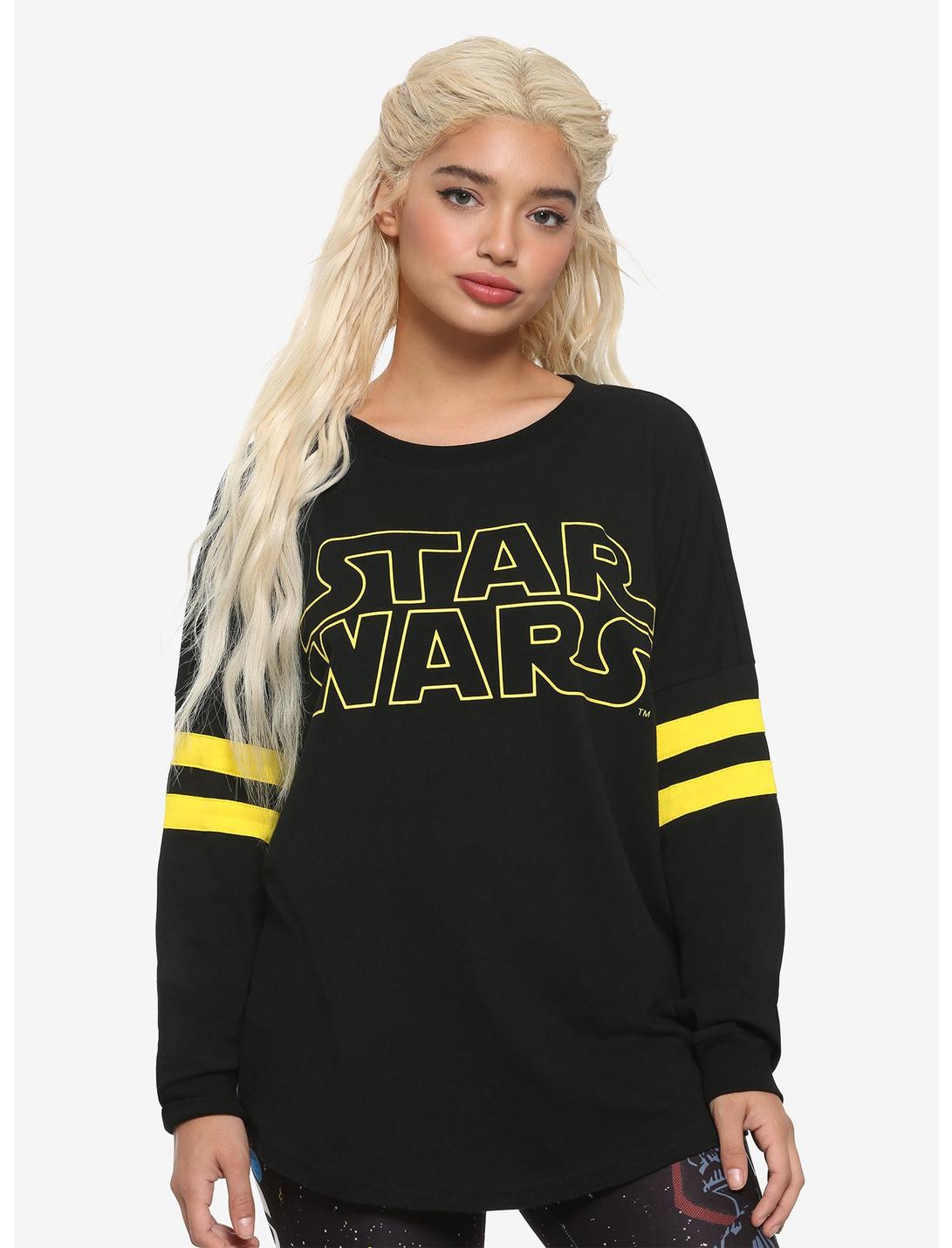 Her Universe Star Wars: Episode IV - A New Hope Intro Girls Athletic Jersey, YELLOW, hi-res