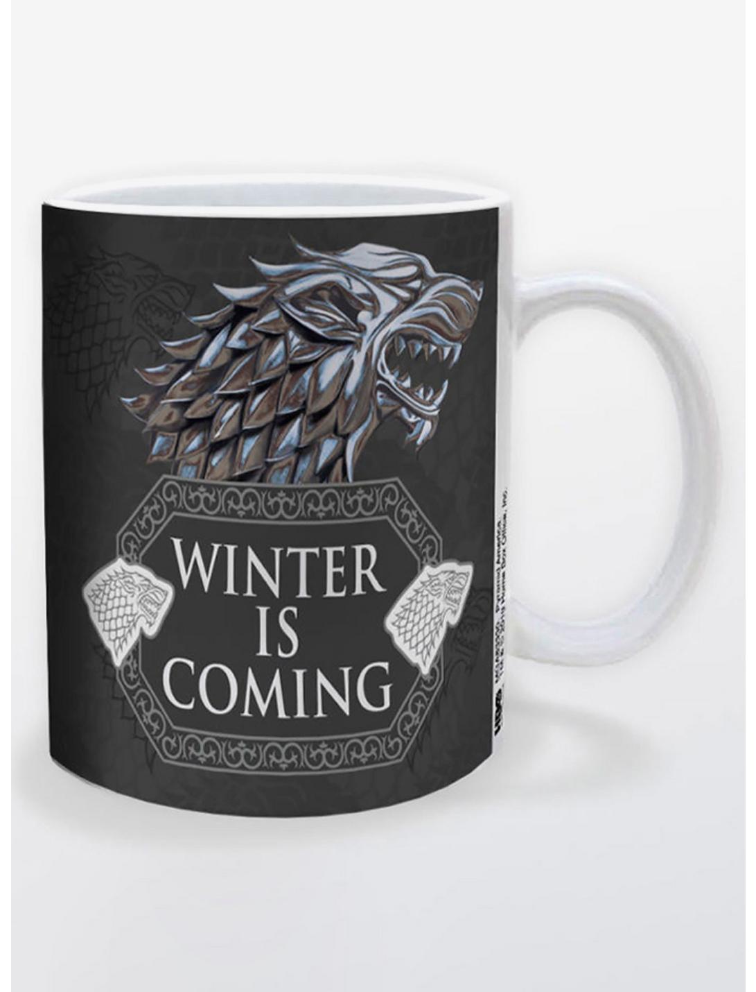 Game Of Thrones Stark Metal Sigil Winter Is Coming Mug, , hi-res