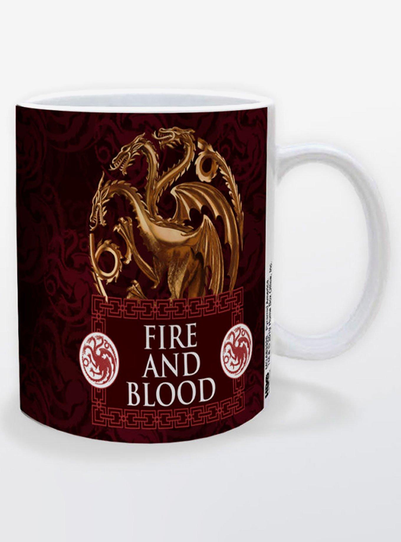 Game Of Thrones Targaryen Metal Sigil Fire And Blood Mug, , hi-res