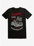 Busted Knuckle Garage Passmore Gas Racing Fuels T-Shirt, BLACK, hi-res