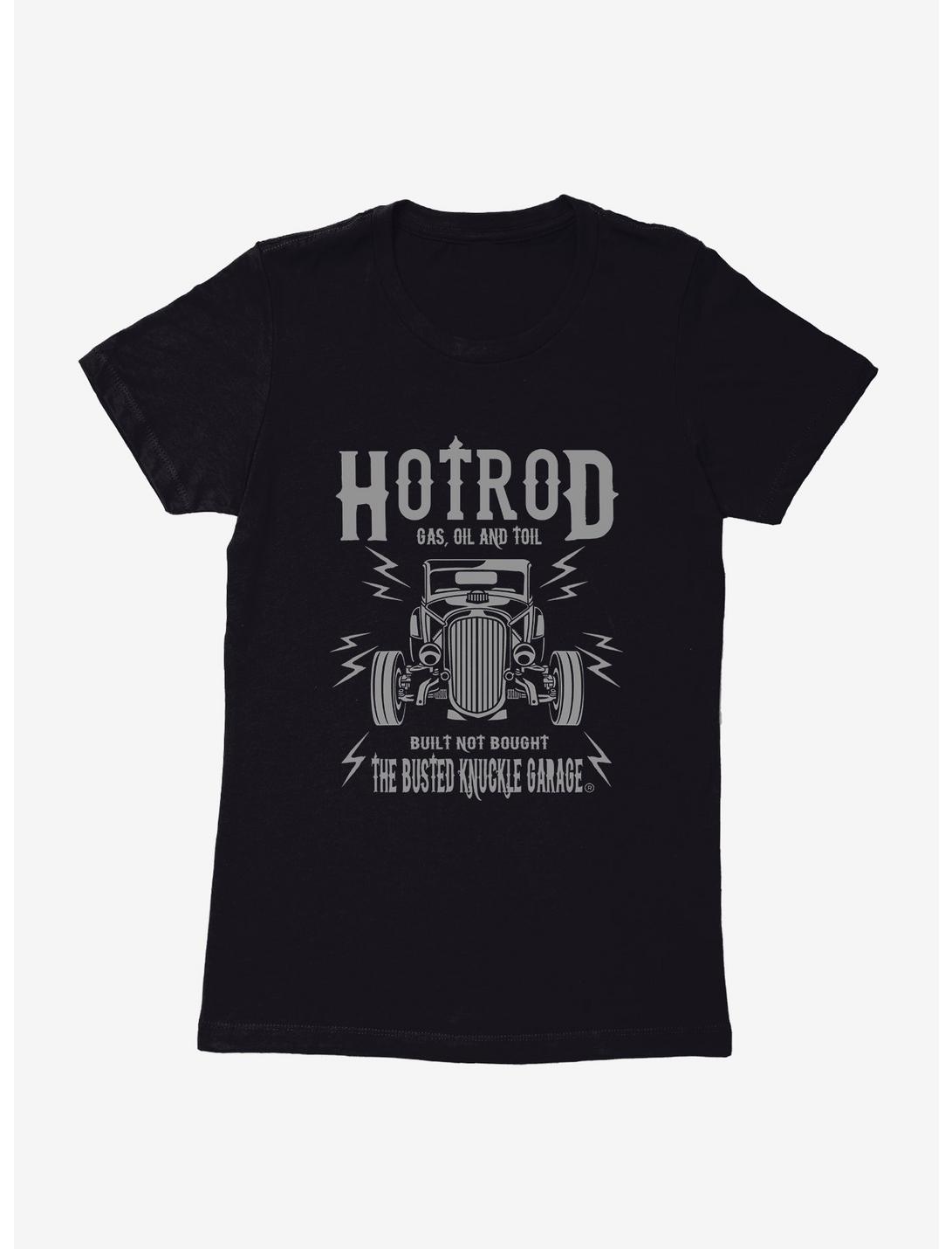 Busted Knuckle Garage Hotrod Womens T-Shirt, BLACK, hi-res