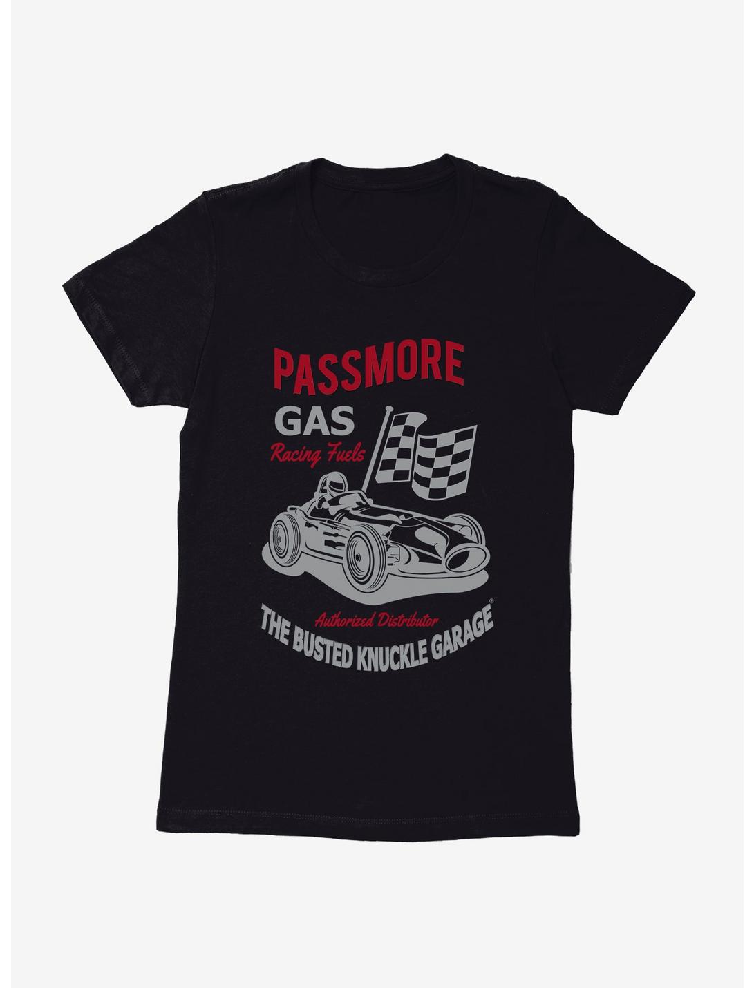 Busted Knuckle Garage Passmore Gas Racing Fuels Womens T-Shirt, , hi-res