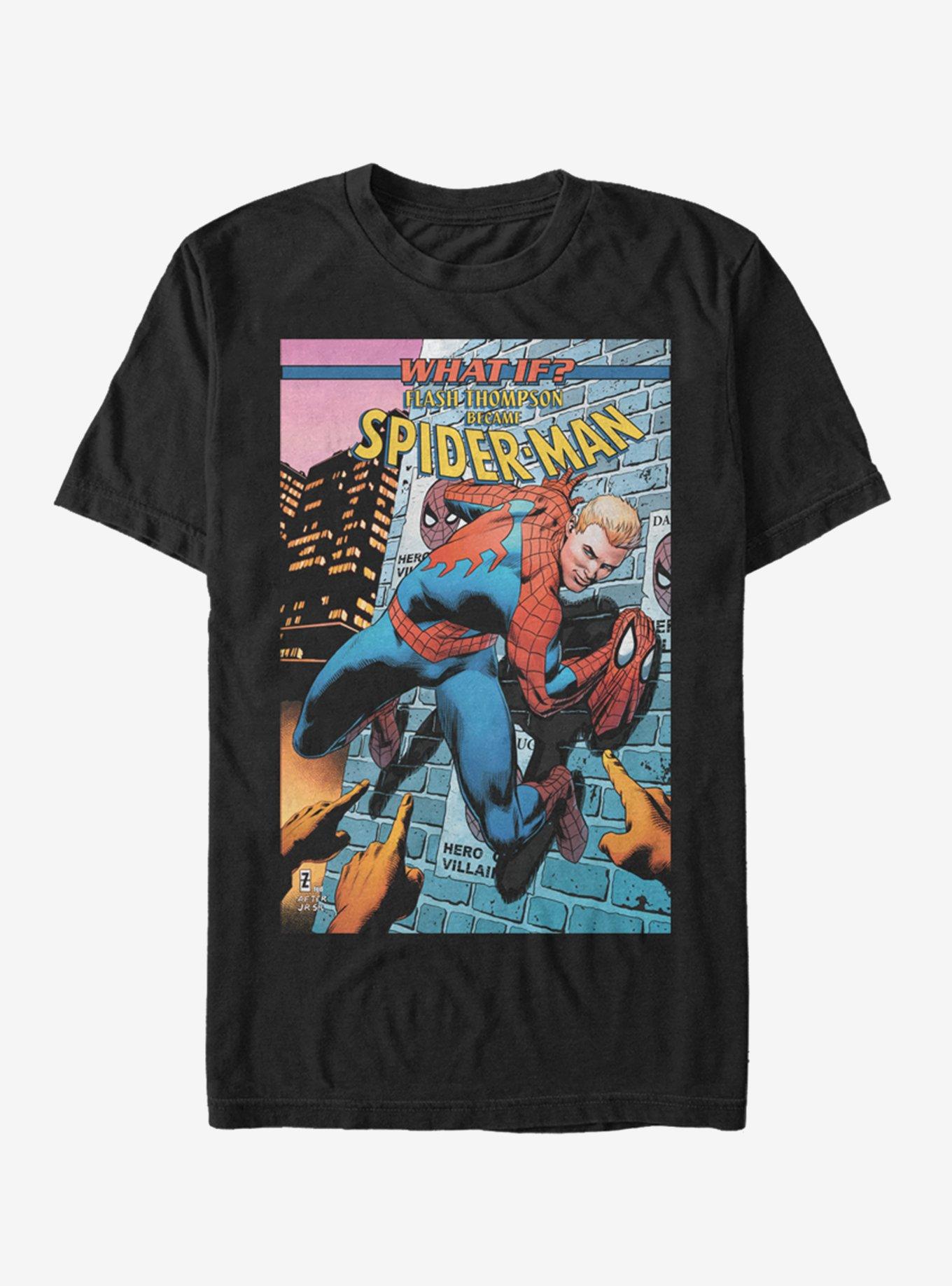 Marvel Spider-Man Flash Thompson Spider-Man Oct.18 T-Shirt, BLACK, hi-res