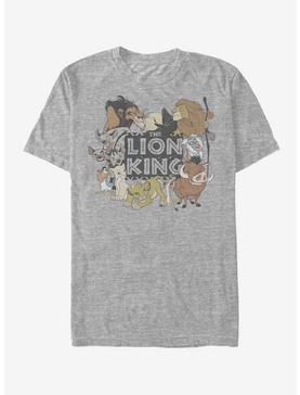Disney The Lion King Distressed Lion Group T-Shirt, , hi-res