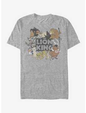 Disney The Lion King Distressed Lion Group T-Shirt, , hi-res