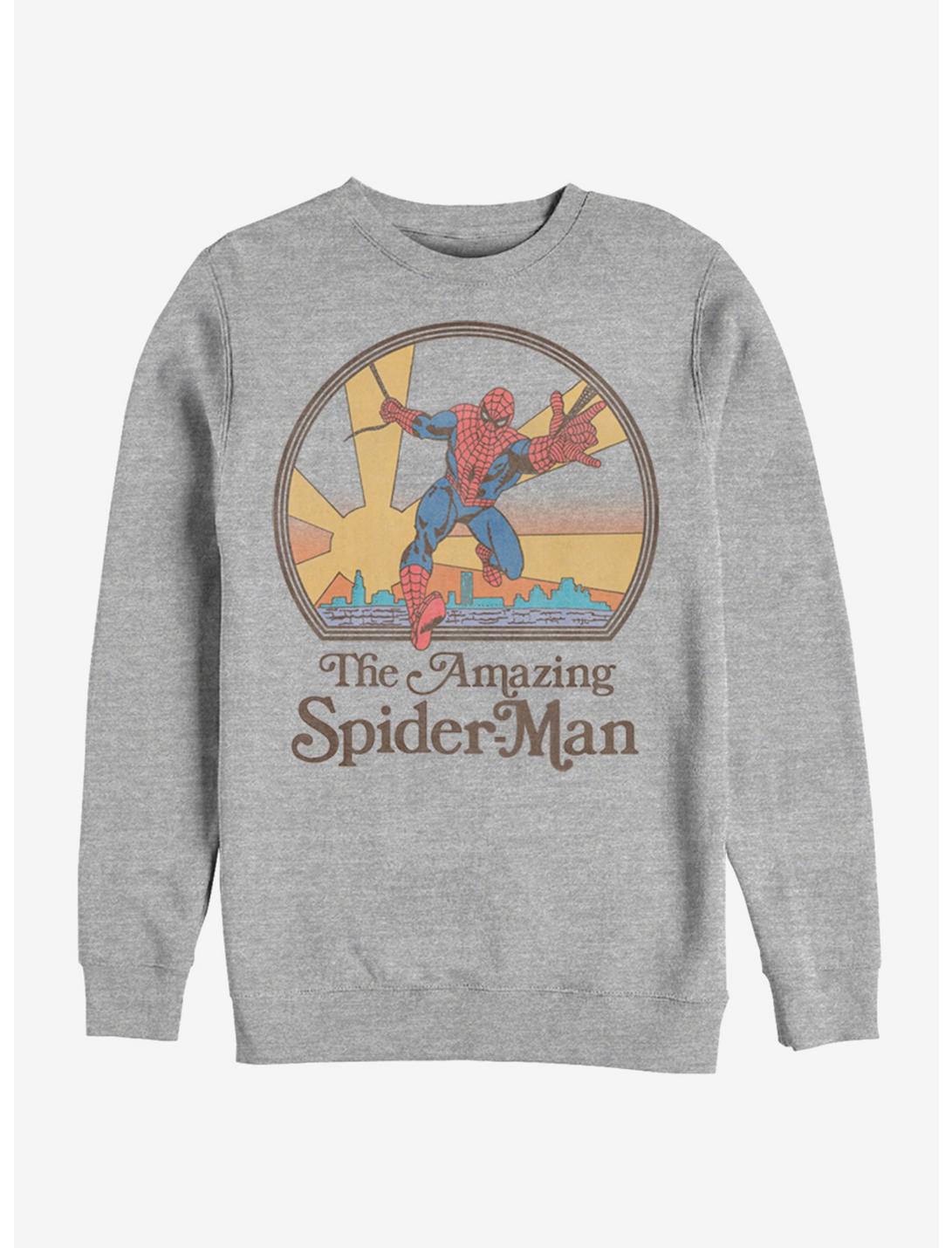 Marvel Comics The Amazing Spider-Man Grey Sweater For Kids Sizes 6,8,10 