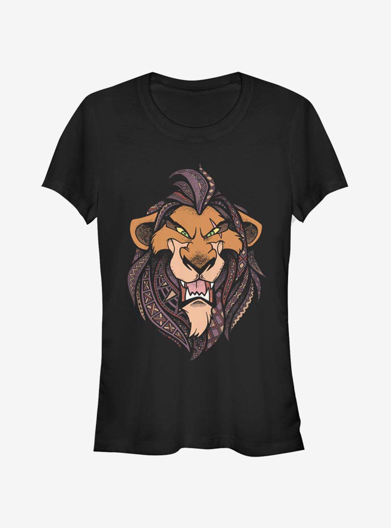 Disney The Lion King Patterned Scar Girls T-Shirt, , hi-res