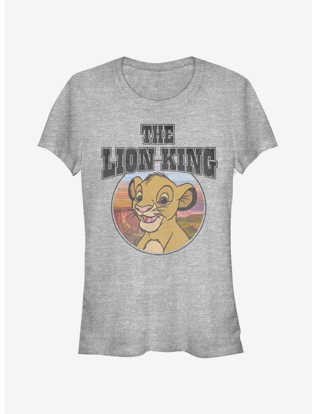 Disney The Lion King Retro Simba Girls T-Shirt, ATH HTR, hi-res